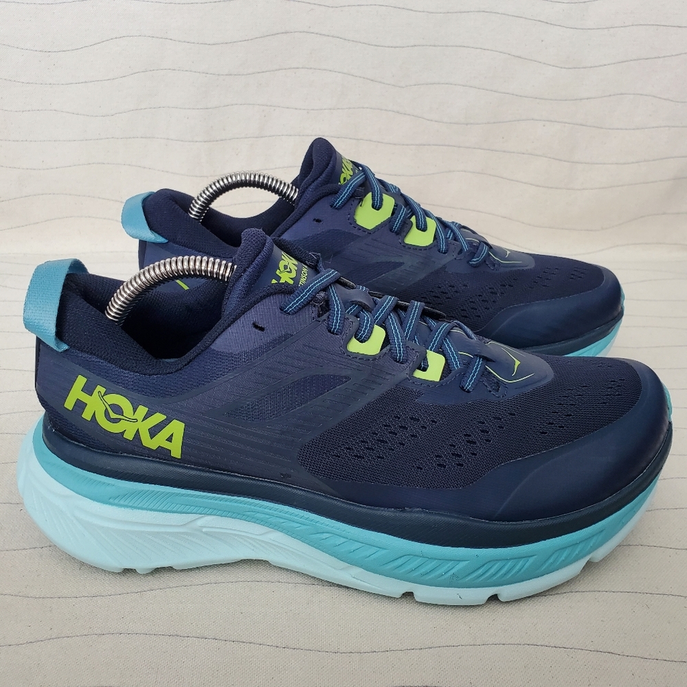 Hoka One One Womens Stinson ATR 6 Running Shoes Blue 1110507 Size 9 EUC - Picture 1 of 12